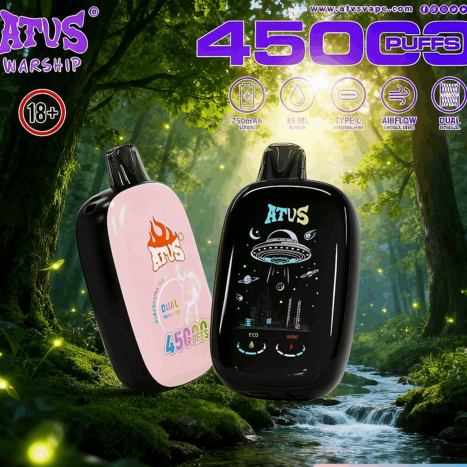 DE017 Sigaretta Elettronica Usa E Getta Puff 30000 Tiri con display LED ricaricabile e flusso d'aria regolabile ATVS Vape