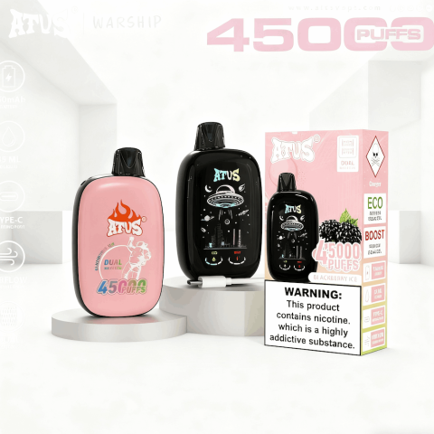 DE017 Sigaretta Elettronica Usa E Getta Puff 30000 Tiri con display LED ricaricabile e flusso d'aria regolabile ATVS Vape